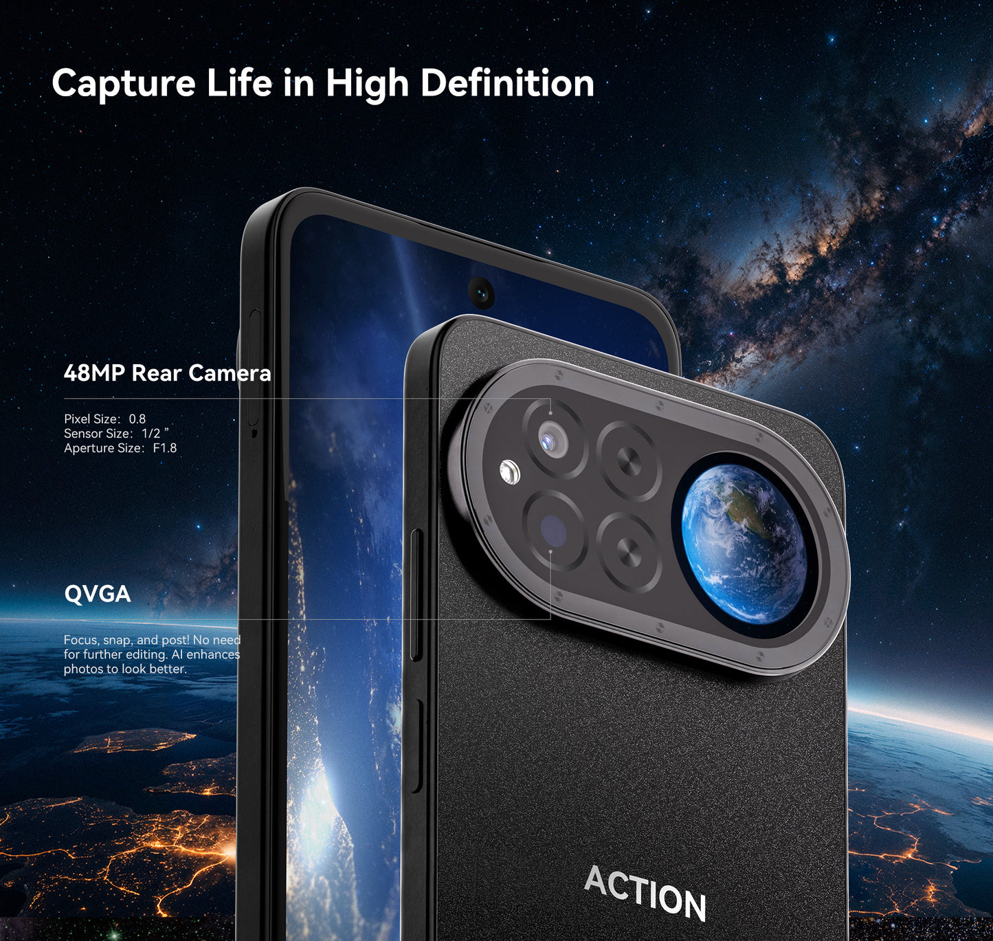 IIIF150 ACTION 15 Dual Display 256GB Top Waterproof