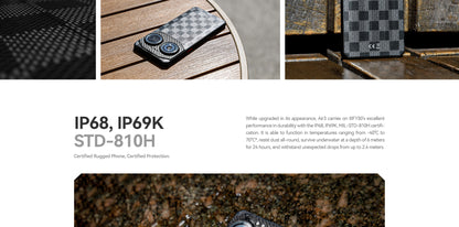 IIIF150 Air3 12GB 512GB Ultra Thin Rugged Phone