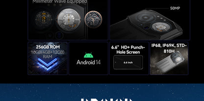 IIIF150 B3C 4G 4GB 256GB Dual Display Rugged Phone