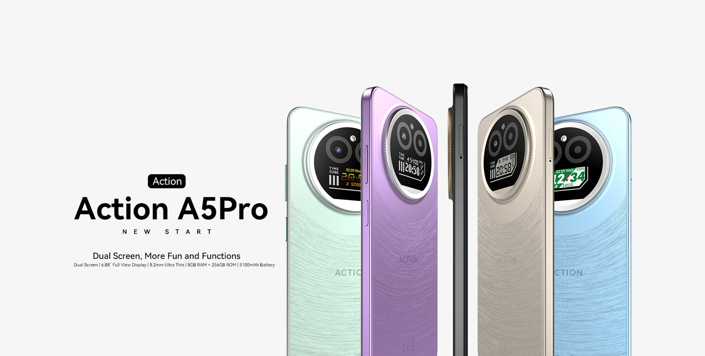 IIIF150 ACTION A5Pro Budget Phone with Dual Display 256GB