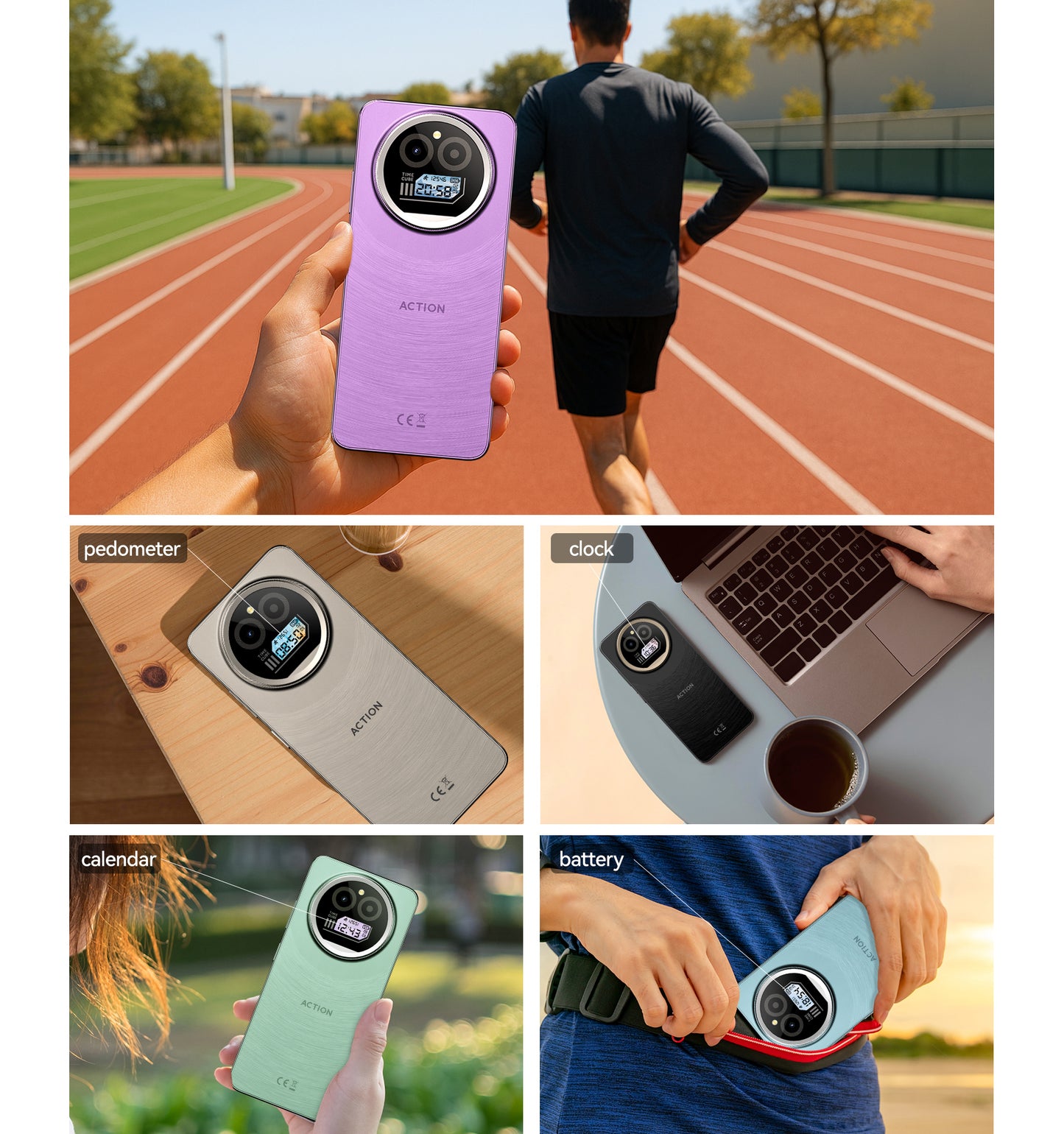 IIIF150 ACTION A5Pro Budget Phone with Dual Display 256GB